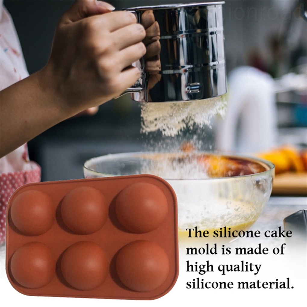 Khuôn silicone làm bánh hình quả bóng tròn DIY