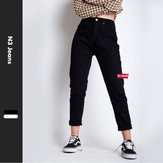 Quần jeans nữ baggy đen