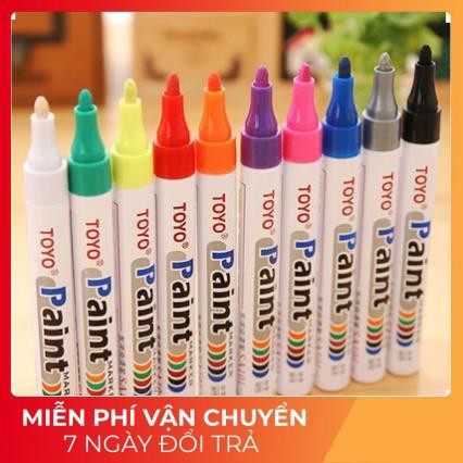 Bút Sơn Toyo Paint Marker - Trang Trí, Vẽ Ký Hiệu Lốp ôtô, Xe Máy, Xe Đạp/ Vẽ Bề Mặt Gỗ, Kim Loại, Nhôm, Kính...