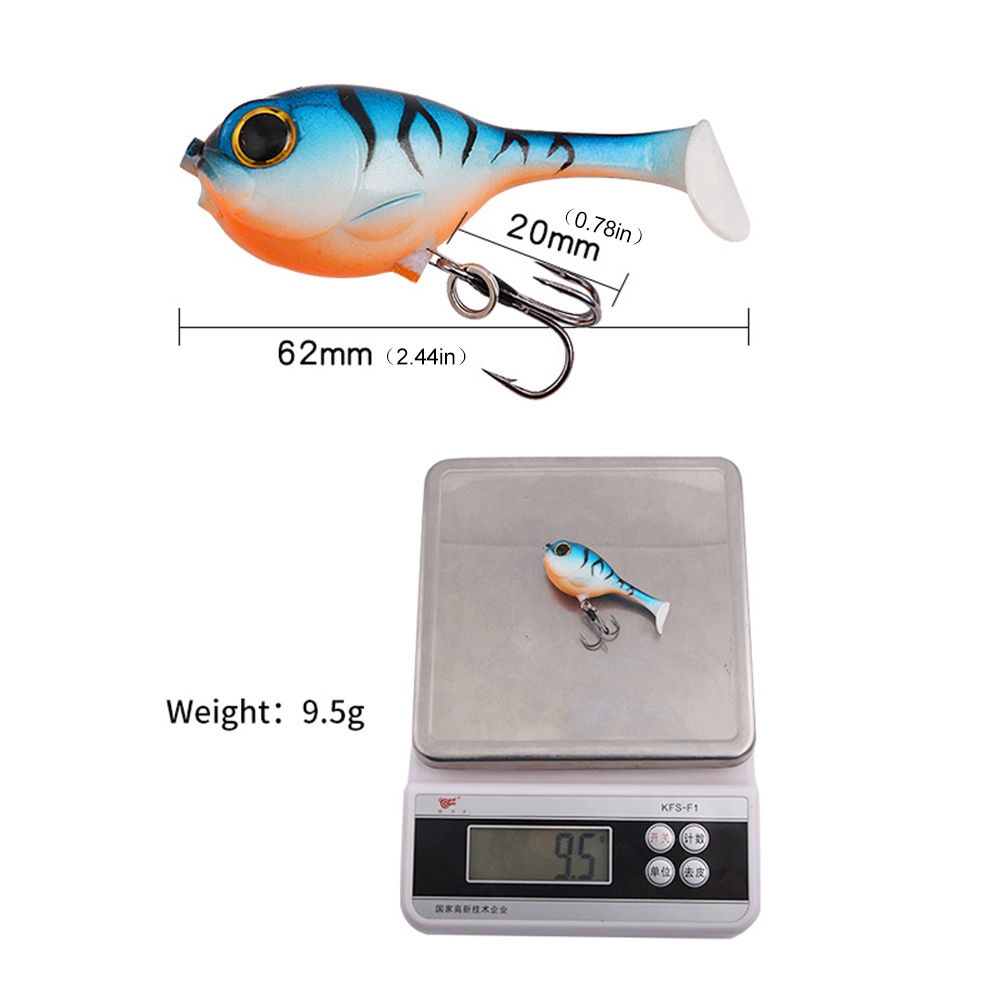 Mồi Câu Cá Giả Chất Liệu Mềm 6.2cm/9.5g