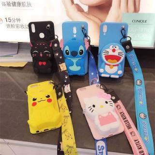 Ốp Điện Thoại Có Túi Đựng Tiền Xu + Dây Đeo Xinh Xắn Cho Samsung Note 10 Note 10 Plus