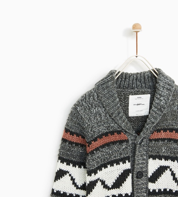 Áo Cardigan Bé Trai Cổ Điển Zara