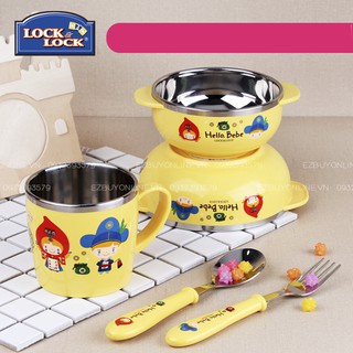 Bộ đồ ăn Lock&Lock Hello Kitty 5 món