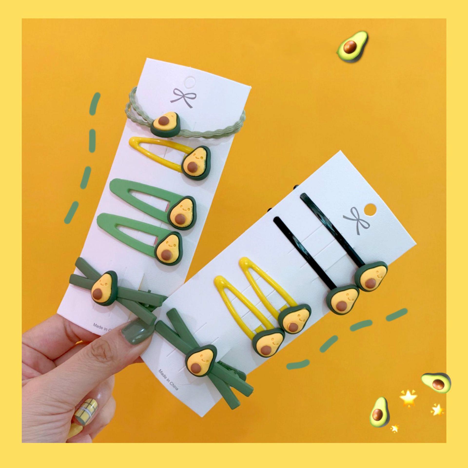 Kẹp Tóc Nữ Hình Trái Bơ Đáng Yêu