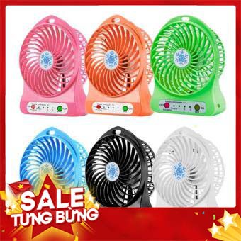 [Sale off 20%] Quạt mini để bàn 3 tốc độ, gọn nhẹ, tiện dụng – có đèn led đề phòng khi mất điện