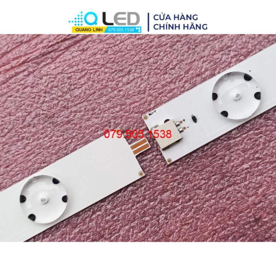 THANH LED TIVI  TOSHIBA 40L2450 HÀNG MỚI 100% , THANH 4 THANH DÀI GỒM 8 KHÚC NỐI LẠI, MỖI KHÚC 6 BÓNG 3V