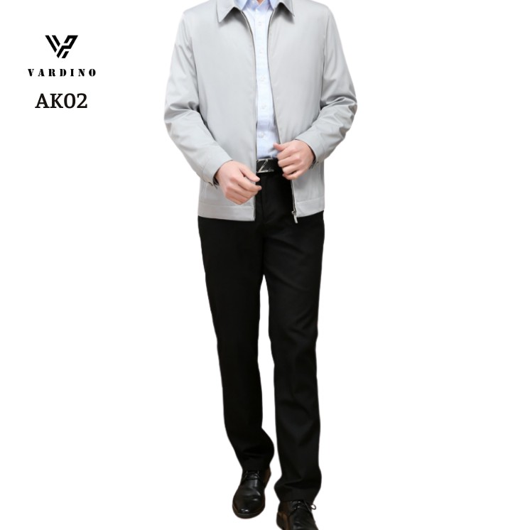 Áo khoác nam cao cấp chính hãng VARDINO cổ bẻ đức dáng ôm xuông suông vừa màu kẻ ô không nhăn vải kaki trung niên ak01 | BigBuy360 - bigbuy360.vn