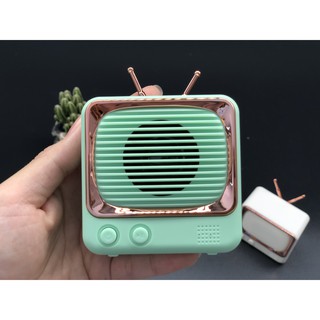 Loa bluetooth DW02 bluetooth 5.0,kiểu dáng retro tivi cổ