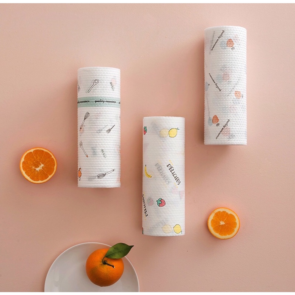 Giấy lau đa năng , giấy  lau bếp đa năng dạng cuộn màu trắng