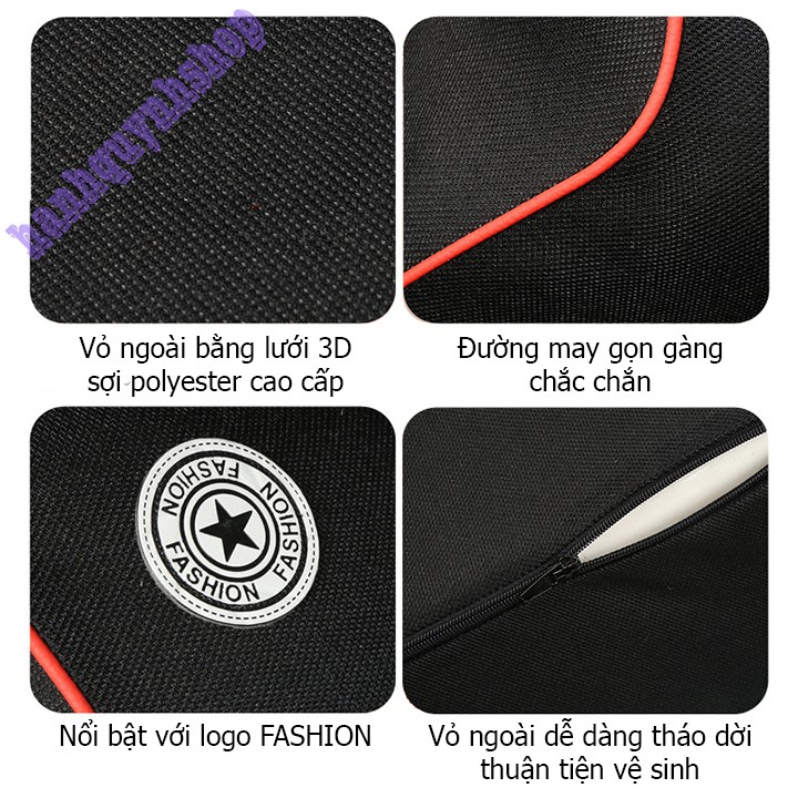 Combo tựa đầu và tựa lưng cao su non cao cấp dành cho  Ô Tô xe hơi