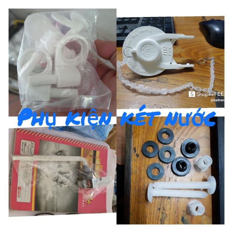 Ốc nắp bồn cầu , ốc két bồn cầu , cóc két nước bệt viglacera, tay gạt két nước bệt vệ sinh