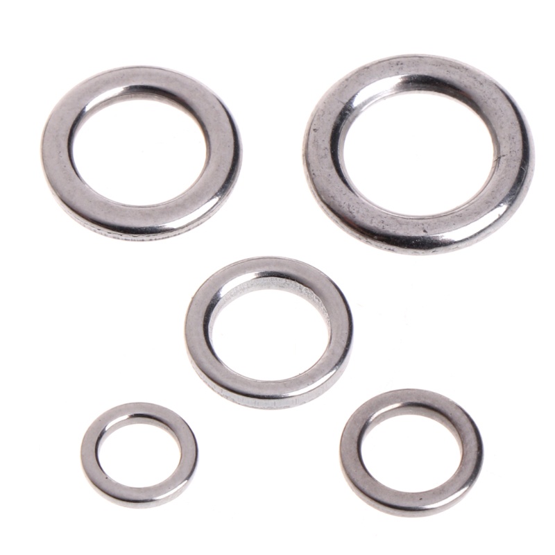 Set 50 Khuyên Nối Mồi Câu Cá Bằng Thép Không Gỉ Tiện Dụng Mới