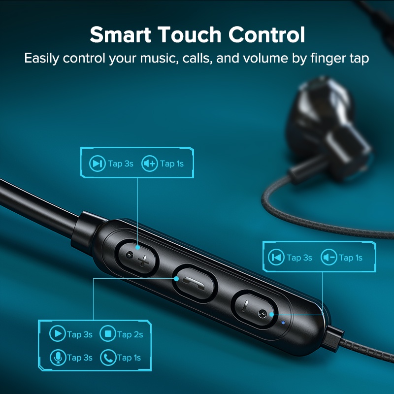 Tai nghe Bluetooth treo tai QOOVI Tai nghe Bluetooth thể thao HIFI có chức năng khử tiếng ồn