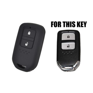 Bao Silicone chìa khóa cho xe ôtô Honda City, CRV, Accord, Civic, Fit, Freed - 2 nút bấm