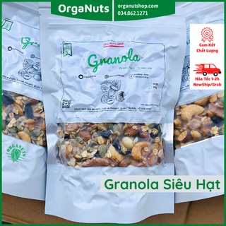 Granola Ngũ Cốc Ăn Kiêng Siêu Hạt Cao Cấp Ít Yến Mạch 500g - Nướng Mật Ong Healthy