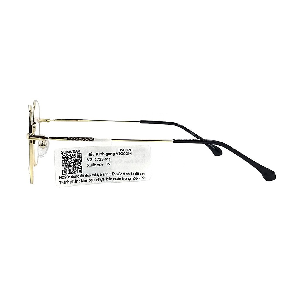 Gọng kính nam nữ Vigcom VG1723 chính hãng, thiết kế dễ đeo bảo vệ mắt