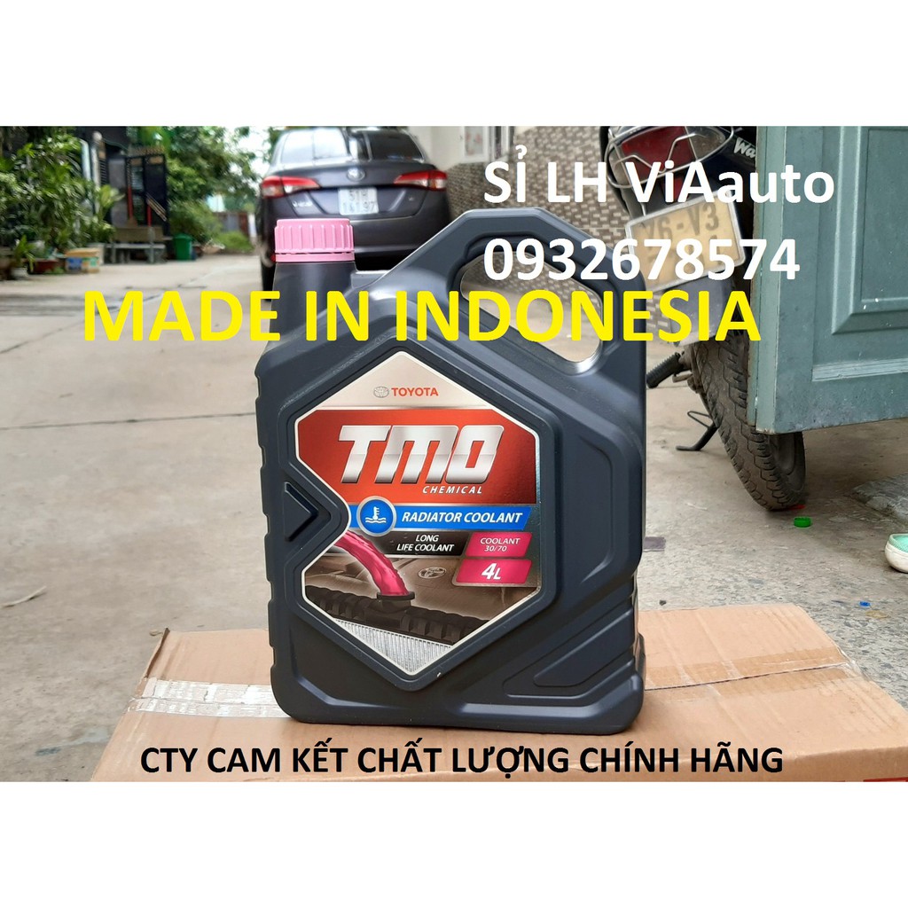 Nước HỒNG Làm Mát Động Cơ Toyota TMO Chemical Radiator Coolant 50-50 Đỏ 4 Lít - 08889-80280
