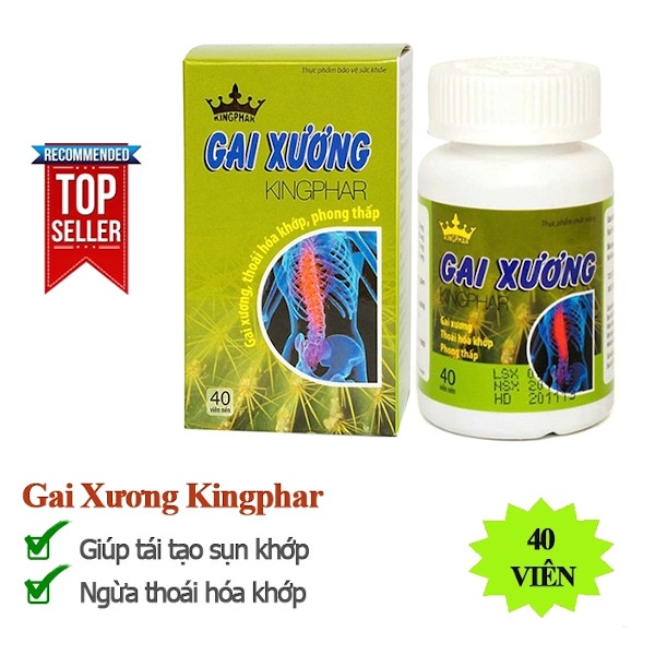 Viên Uống Gai Xương Kingphar Mạnh Gân Cốt Lọ 40 Viên hỗ trợ đau nhức xương khớp