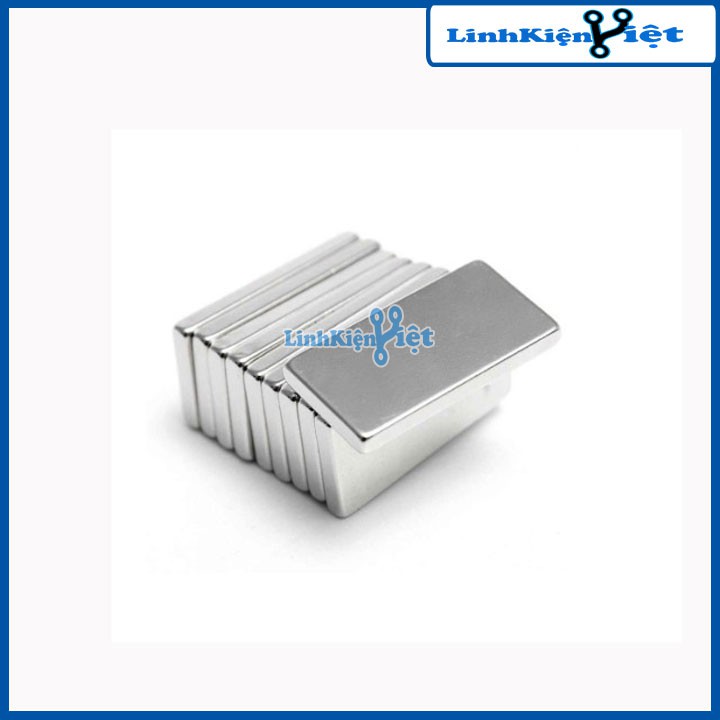 Nam Châm Đất Hiếm Chữ Nhật Nhiều Kích Thước - 1 Viên