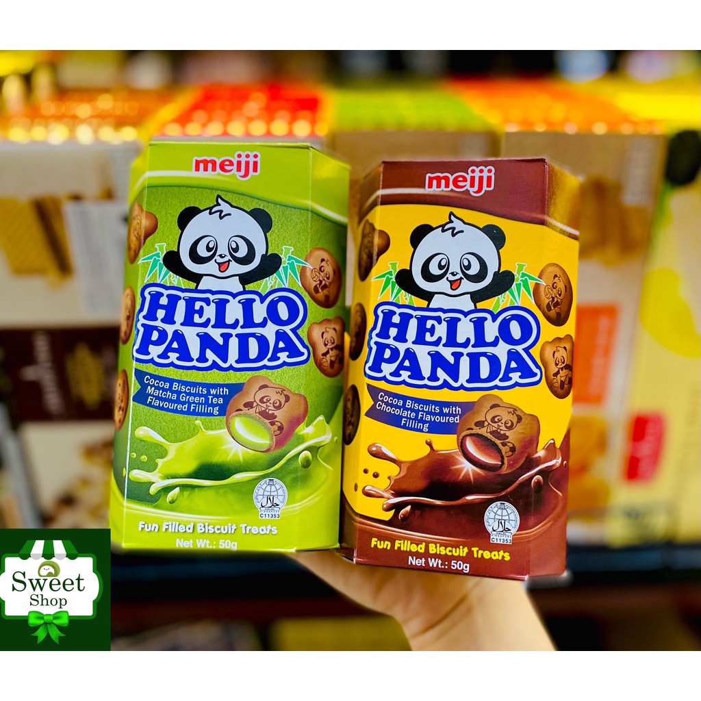 Bánh gấu nhân kem Meiji Nhật