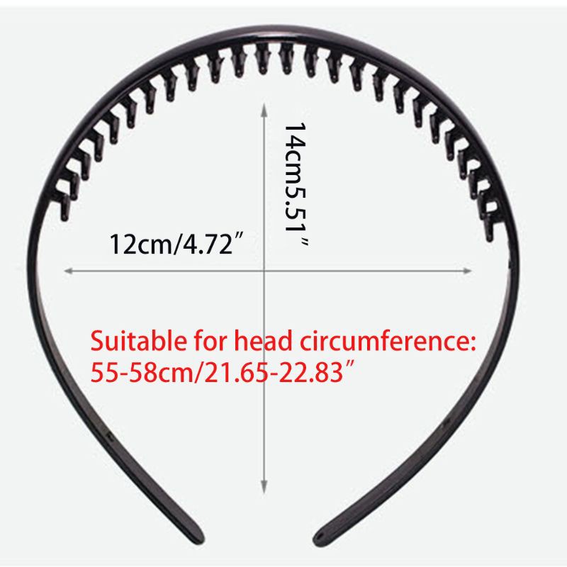 Cài tóc bằng nhựa có răng lược giữ tóc tiện lợi cho nam và nữ 8mm