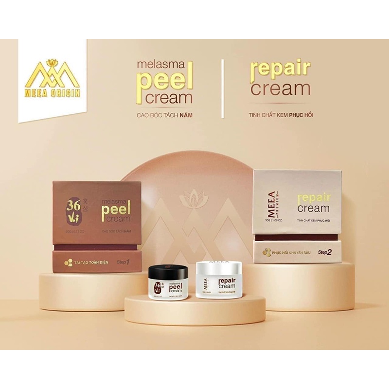 [Chính hãng] Combo Peel Da Tảo Sâm 36 Vị và Kem Face Phục Hồi Da HA MeeA Organic