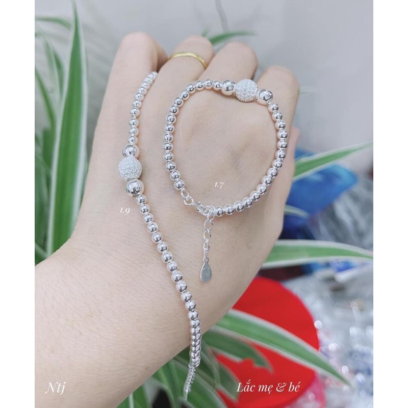 LẮC TAY BẠC BI CHO BÉ CỰC XINH- CHUẨN BẠC TA