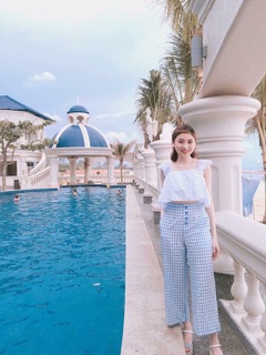 Sét áo Peplum quần Caro Cullost ( ảnh chụp thật sp )
