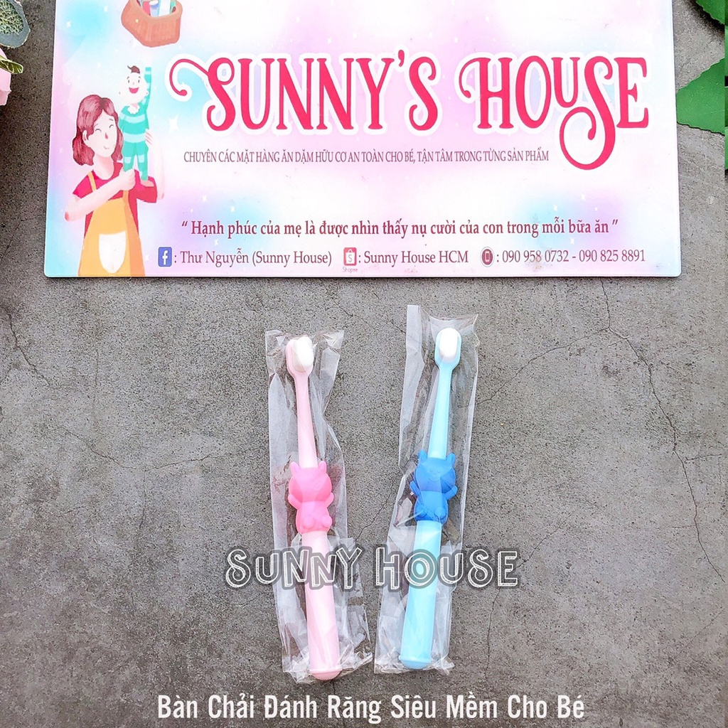 Bàn chải đánh răng cho bé sợi tơ siêu mềm mini soft hộp giấy Aviva