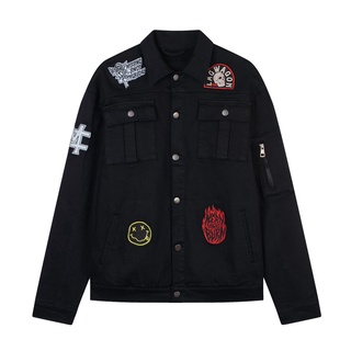 Áo khoác jean nam MIKENCO Sticker denim jacket