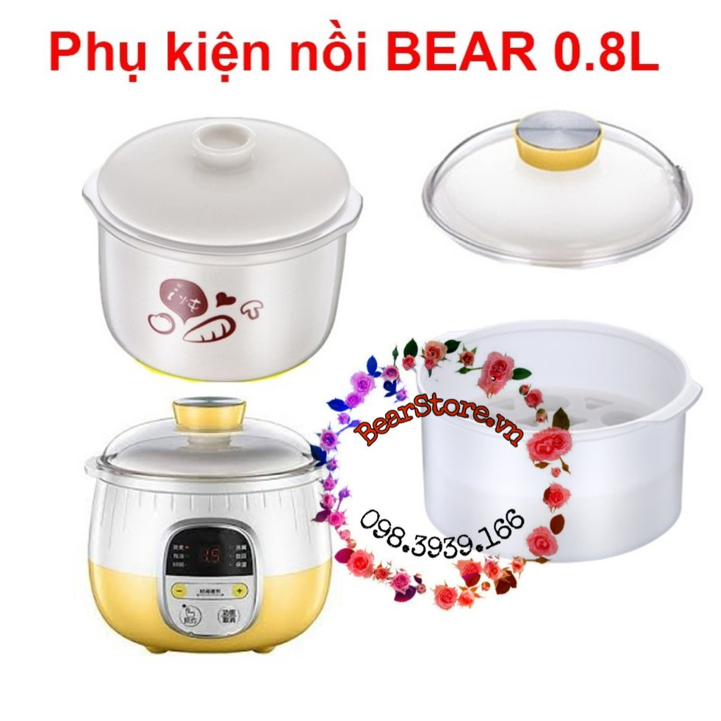 Lõi sứ và phụ kiện nồi nấu cháo Bear ( Bearstore)- CÓ SẴN