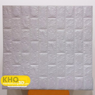 Xốp dán tường 3d giả gạch kích thước 70 x 77 (Màu Tím Nhạt) - Hàng nhập khẩu cao cấp