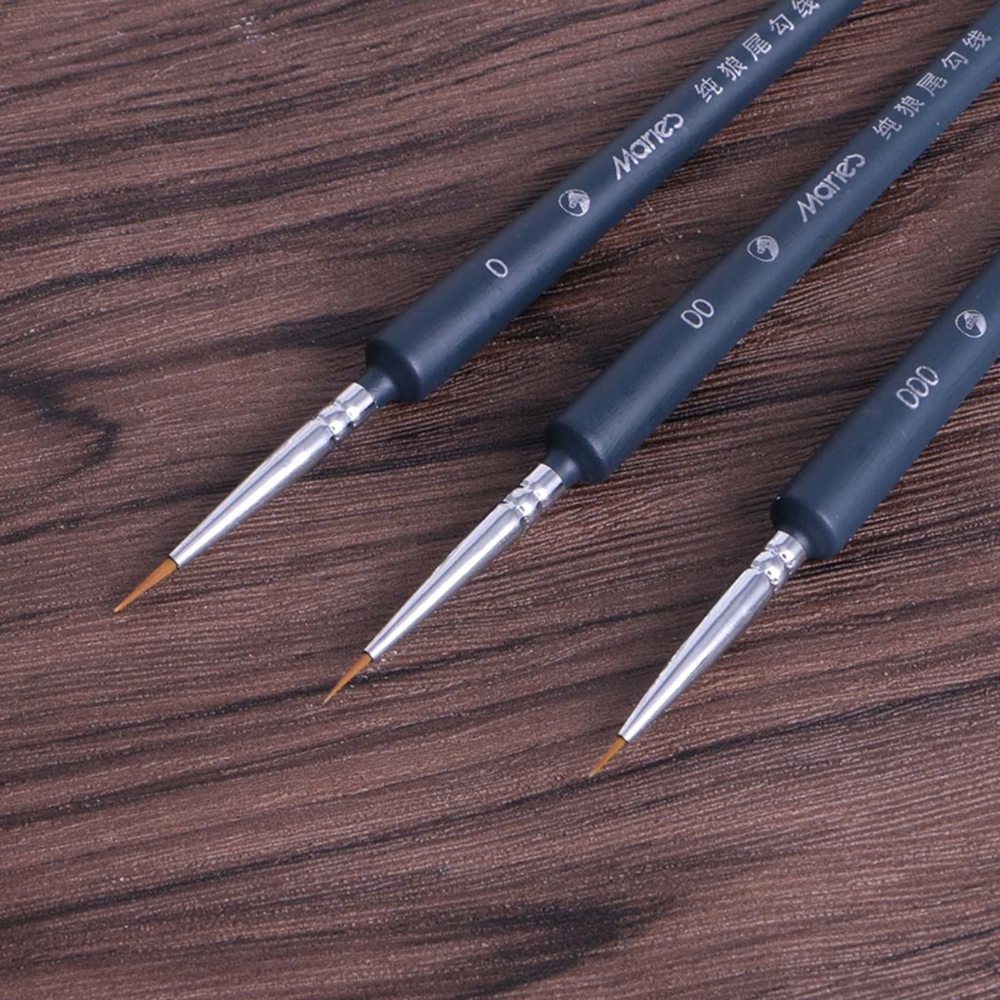 Bộ 3 cọ vẽ tranh chuyên dụng