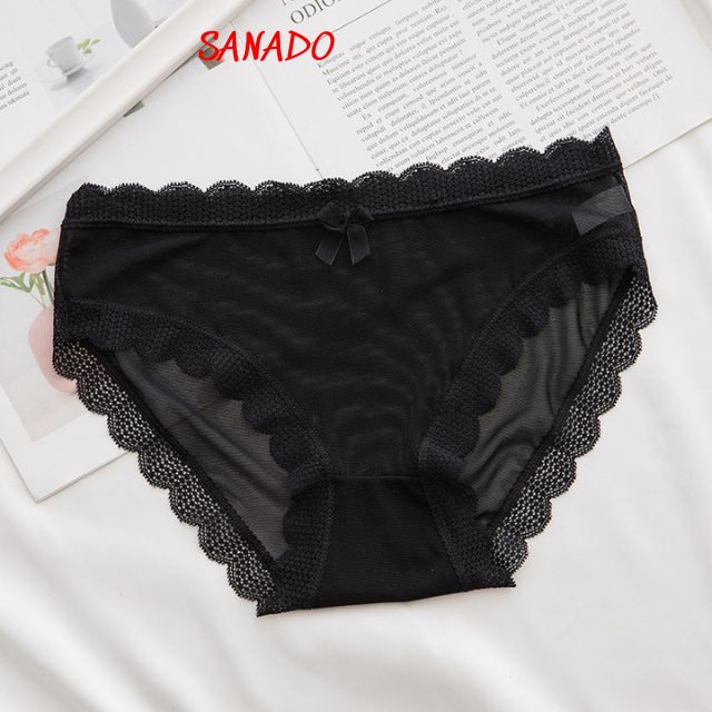(QL09) quần lót nữ quần lót ren xuyên thấu mềm mại thoáng mát - Sanado