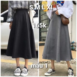 Chân váy xòe dài mẫu 1