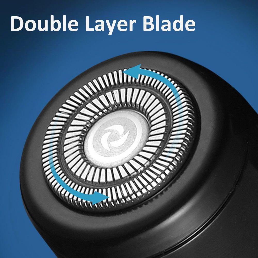 Dao Cạo Râu Chạy Điện Cỡ Nhỏ Kèm Sạc Nhanh Tiện Dụng Mang Theo Du Lịch Cho Nam