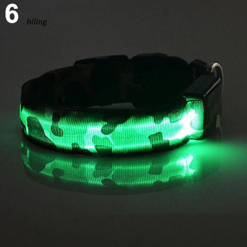 Vòng Cổ Họa Tiết Rằn Ri Có Đèn LED Phát Sáng Cho Thú Cưng
