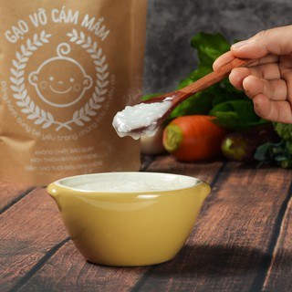 Gạo Vỡ Cám Mầm Miefood dành cho bé ăn dặm từ 6 tháng đến 36 tháng tuổi, sản xuất tươi có túi zipper an toàn