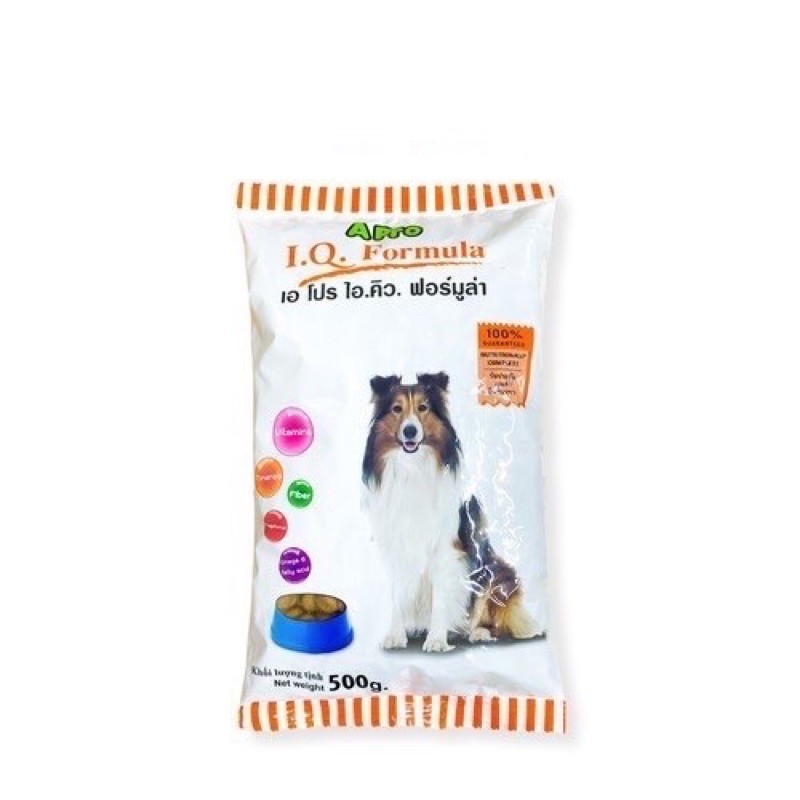 Thức ăn hạt cho chó Apro IQ gói 500g dễ tiêu hoá, nuôi dưỡng da lông cung cấp đầy đủ chất dinh dưỡng