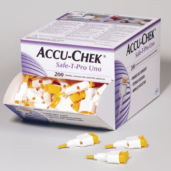 kim lấy máu UNO lấy máu không đau thương hiệu Accu-Chek