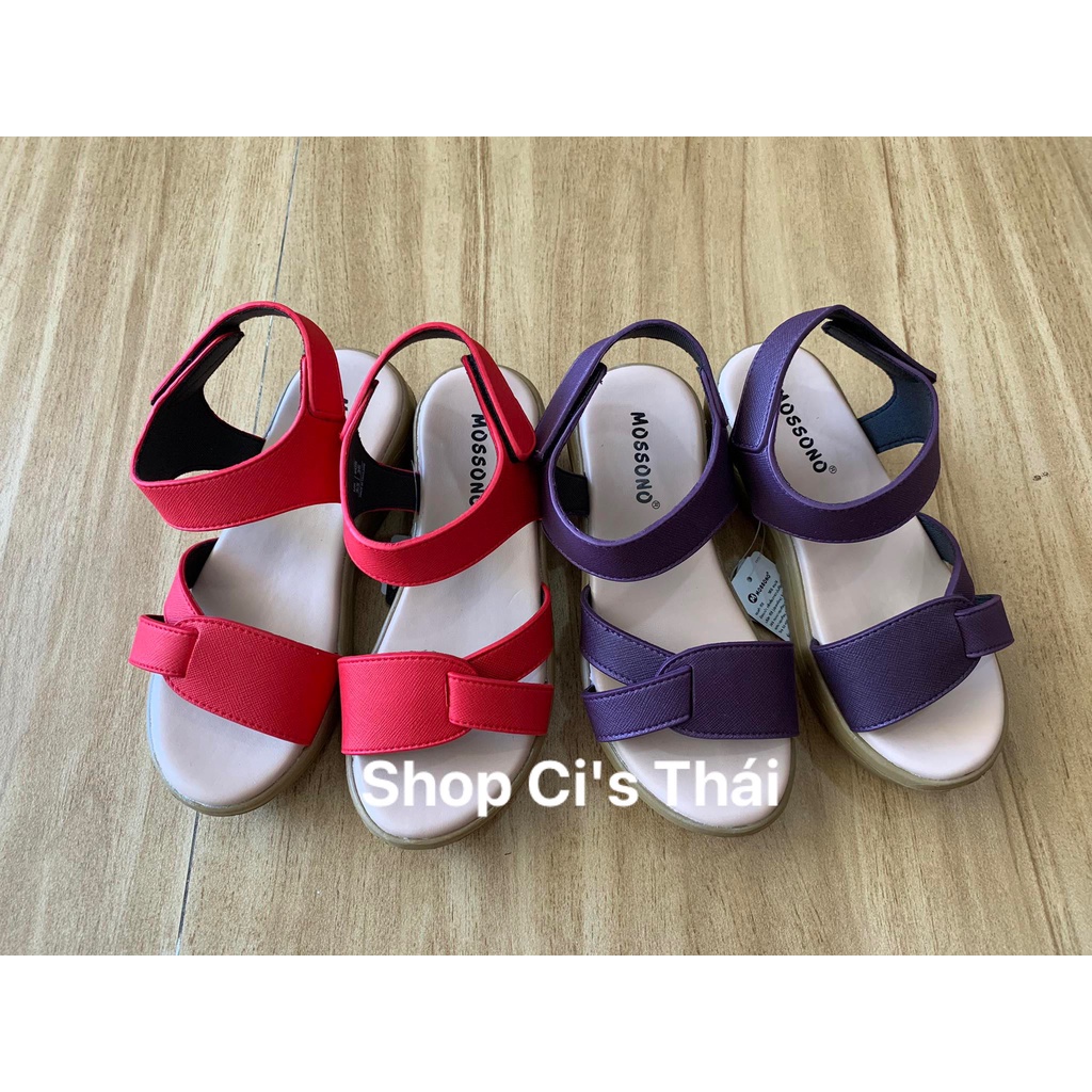 Giày Sandal nữ đế xuồng - Mossono YW570 và CN3W, CN1W - Dép Thái nhập khẩu