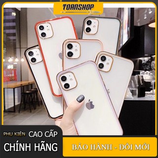 Ốp lưng iphone silicon viền màu Likgus từ iphone 7 plus đến 11 pro max
