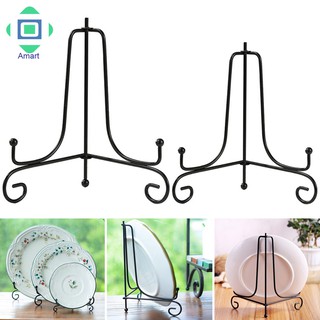 Giá đỡ bằng sắt trưng bày dĩa/ khung ảnh 4/6/7/8/10/12inch đẹp mắt tiện lợi