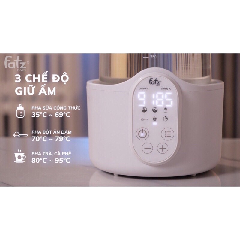 Máy Hâm Và Đun Nước Pha Sữa Điện Tử Fatz Baby Quick 8 FB3525TN