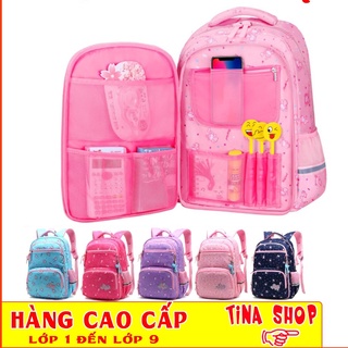 [HÀNG CHÍNH HÃNG-tặng ngay MÓC TREO CẶP] Balo siêu cao cấp cho bé gái học cấp 1 cấp 2 ,  lớp 1 lớp 2  E58