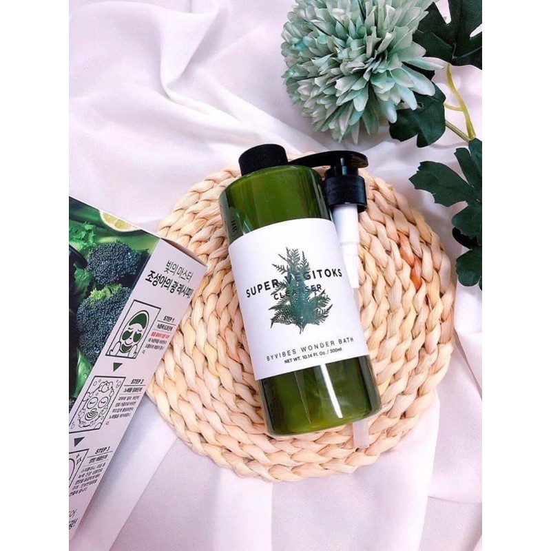[giá sỉ] Sữa rửa mặt rau củ Vegitoks Cleansing 300ml đủ màu