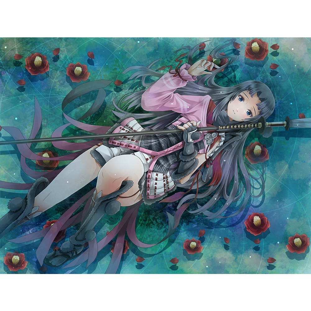 Poster A4 dán tường Anime, decal 21x30 trang trí có keo Sengoku Basara Wallpapers (1), nhận in theo yêu cầu