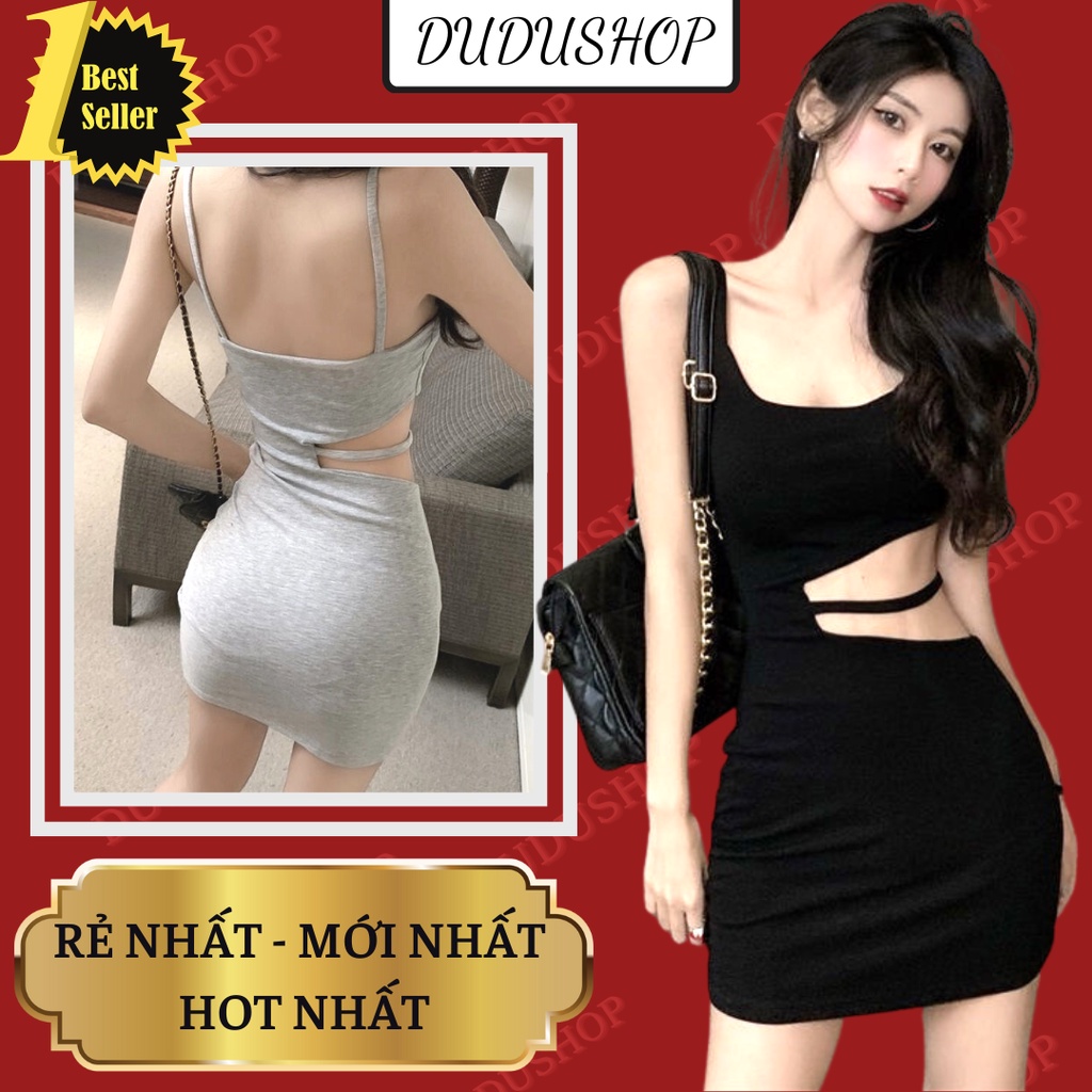 Váy Hai Dây Ôm Body Đầm Hai Dây Màu Đen Phong Cách Pháp Hàn Quốc Quyến Rũ Thời Trang Mùa Hè 2022