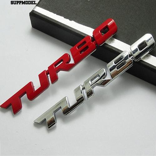 Miếng kim loại hình chữ Turbo 3D dùng để trang trí ô tô | BigBuy360 - bigbuy360.vn