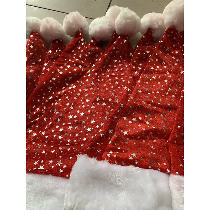 Nón Noel ,nón nhung Noel ngôi sao  .